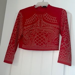 Foley studded embellished crop top ⭐️